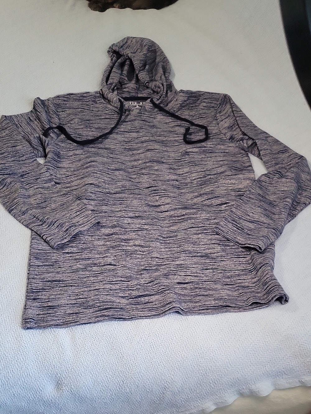 Men's Heathered Gray Hooded Sweater